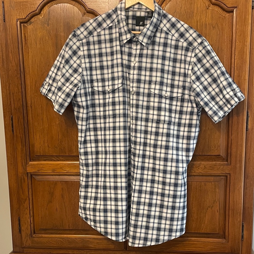 XL Tall Pearl Snap Short Sleeves 17-17.5